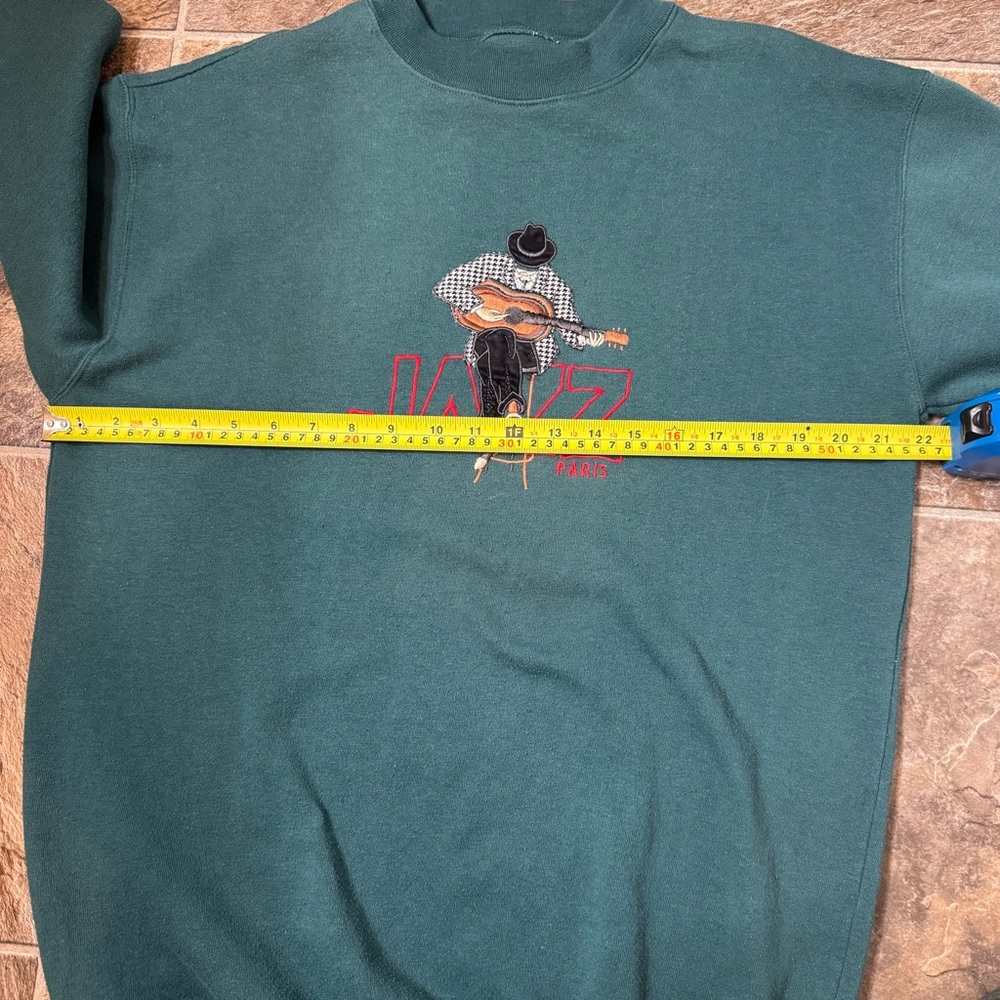 Vintage Jazz Paris Rare Crewneck Sweatshirt SZ Medium 1990s - Picture 6 of 8